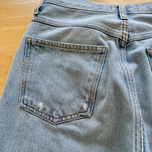 Agolde Light Blue Straight Leg Jeans - Picture 7 of 9